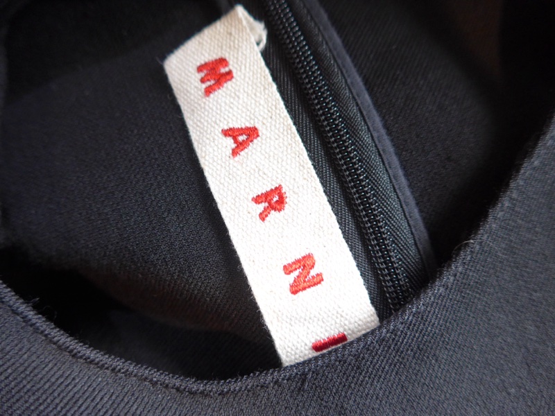 MARNI 黑色簡約短洋裝 IT42-5