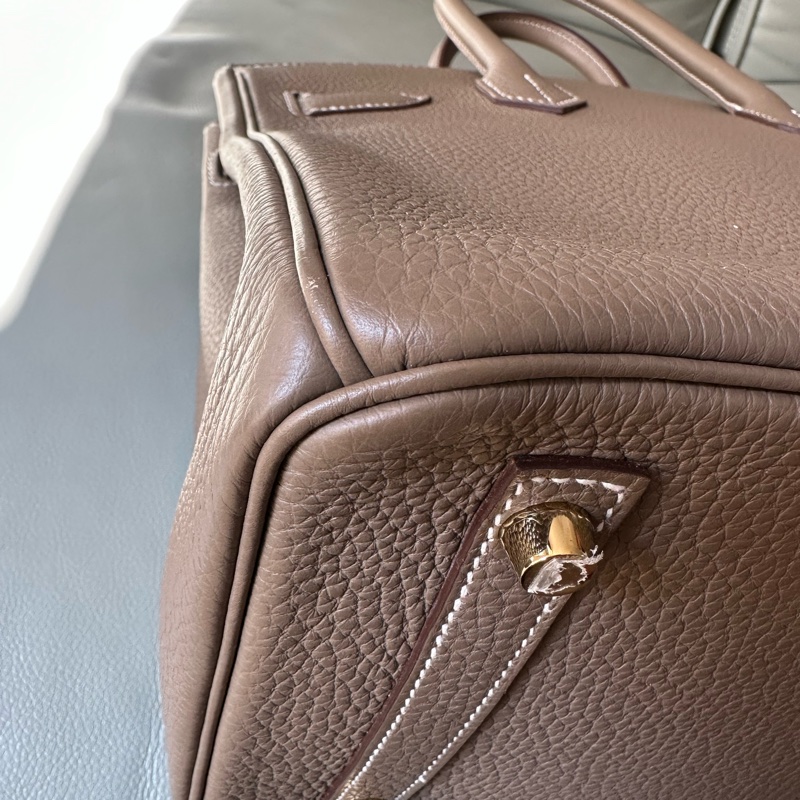 📍愛馬仕Hermes Birkin 30 大象灰 金扣 Togo皮 B刻狀態很好，輕微使用痕跡，保存狀態極佳，-12