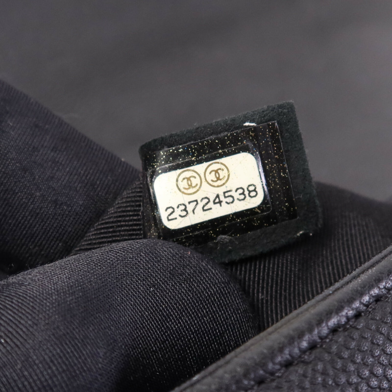 CHANEL 牛皮皮革Boy 25金扣鏈帶肩背袋-7