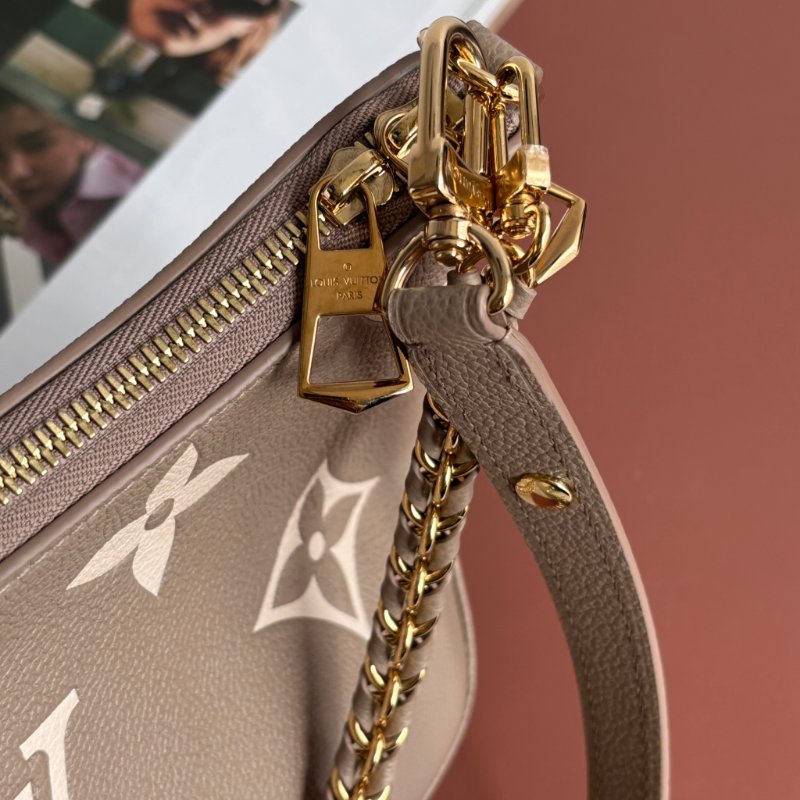 ::LOUIS VUITTON:: LV M13224 Boulogne PM 斑鳩灰 / 奶油色 雙色 Monogram Empreinte皮革 腋下包 肩背包 斜背包 半月包-20