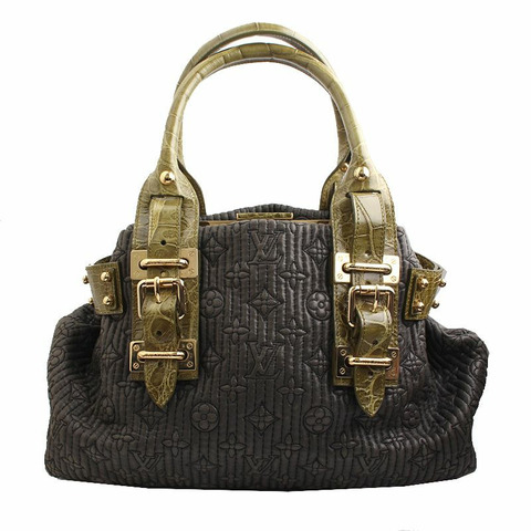 【包稅】LOUIS VUITTON 橄欖綠 Monogram Motard 手提包限量版