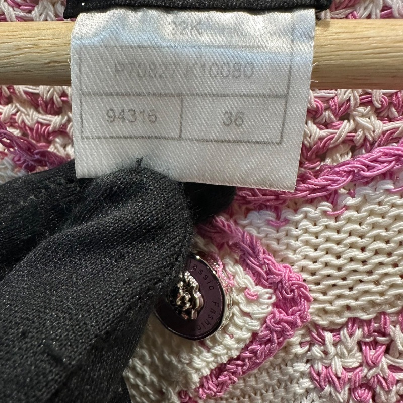 【美收精品】CHANEL 粉色針織連身裙 4-669-2