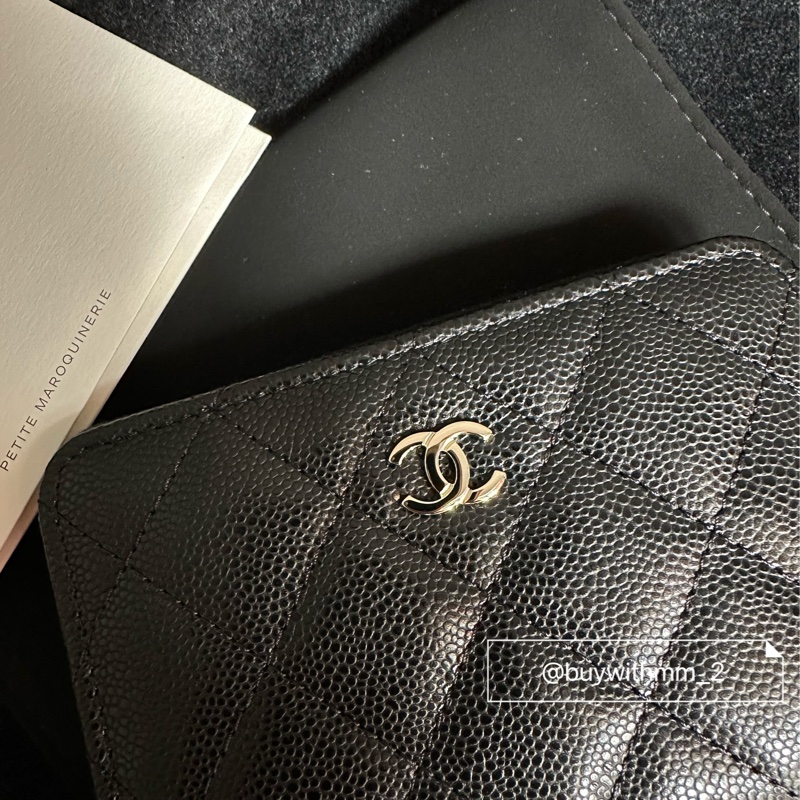 ⭐️售出/要預訂⭐️香奈兒經典 黑金加大零錢包-4