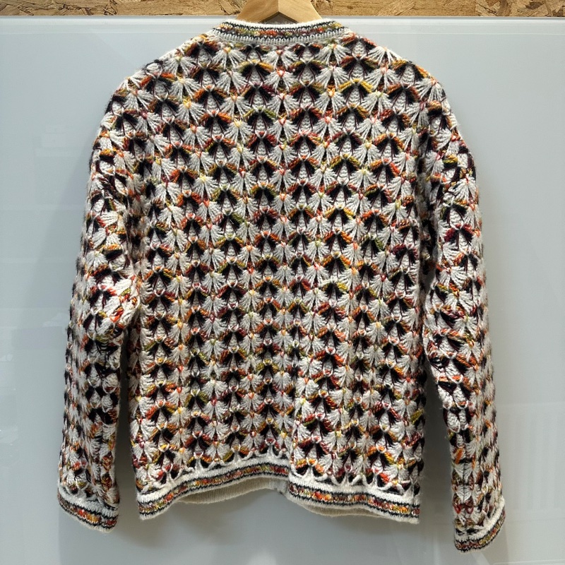 【美收精品】CHANEL 茶橘色菱格紋針織外套 4-674-1