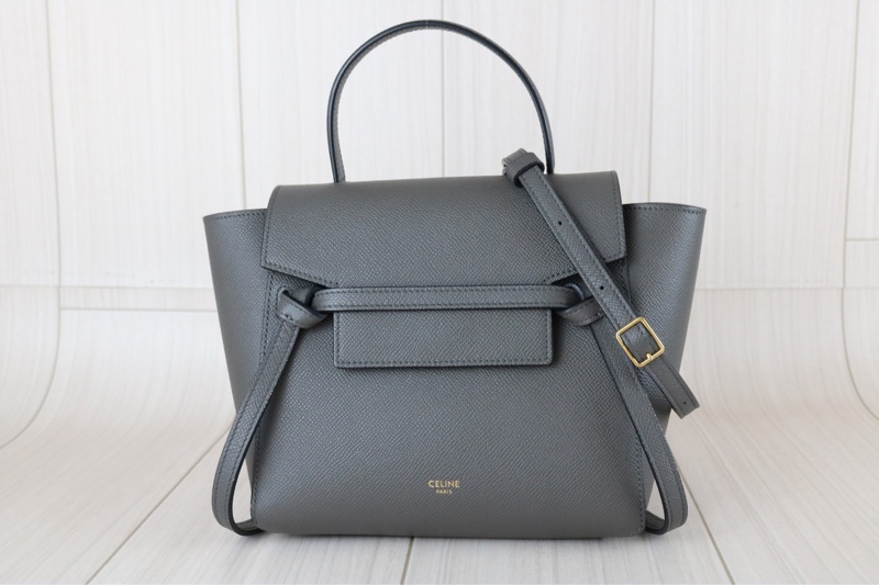 Celine belt nano 深灰色鯰魚包-2