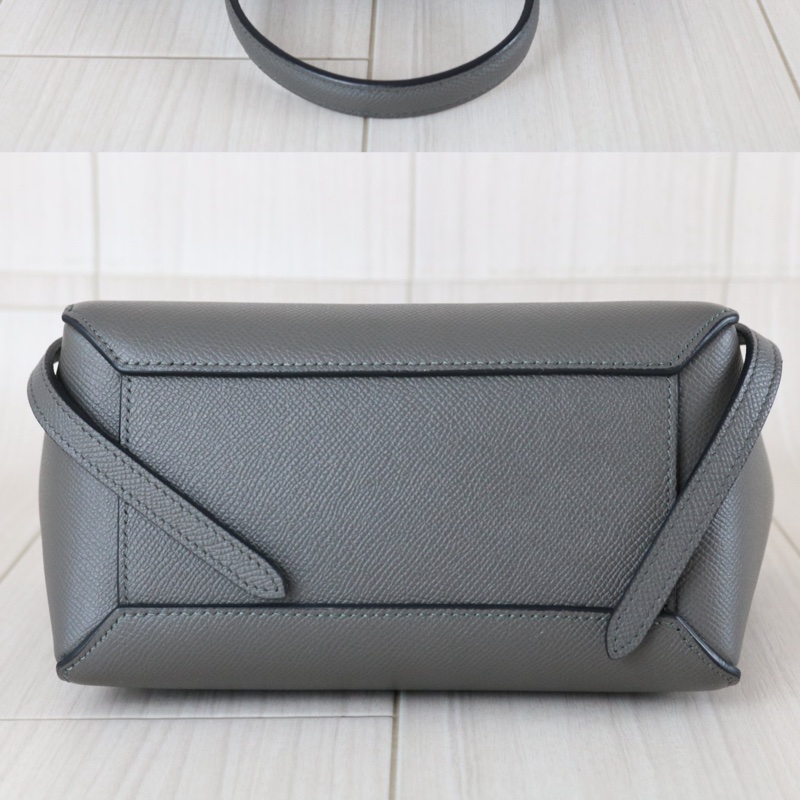Celine belt nano 深灰色鯰魚包-9