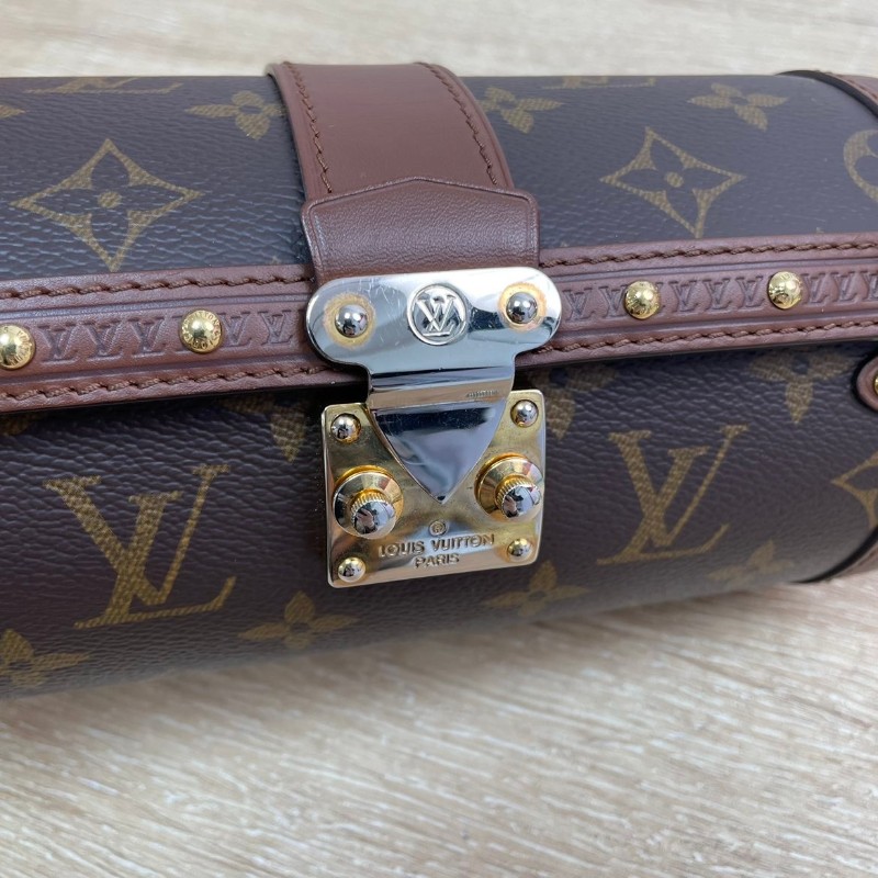 LV  路易威登 Papillon Trunk巴比龍手提單肩包斜挎包 歐陽娜娜同款 男女都能背 又酷又颯 多種背法實用百搭-5