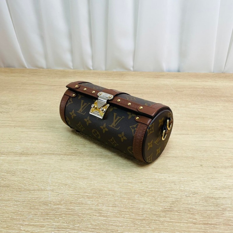 LV  路易威登 Papillon Trunk巴比龍手提單肩包斜挎包 歐陽娜娜同款 男女都能背 又酷又颯 多種背法實用百搭-9