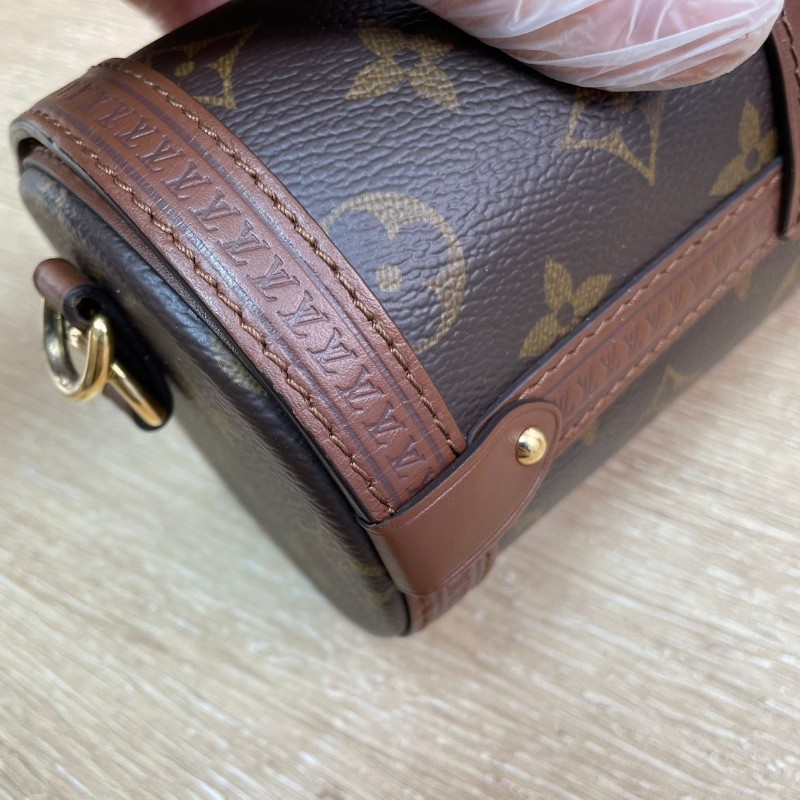 LV  路易威登 Papillon Trunk巴比龍手提單肩包斜挎包 歐陽娜娜同款 男女都能背 又酷又颯 多種背法實用百搭-13