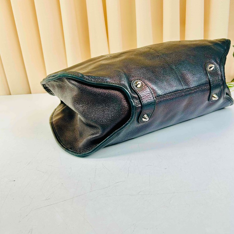 迪奧 Dior迪奧中古款 黑銀 D掛飾 容量設計優秀 可背 可挎 可拎 好用-9