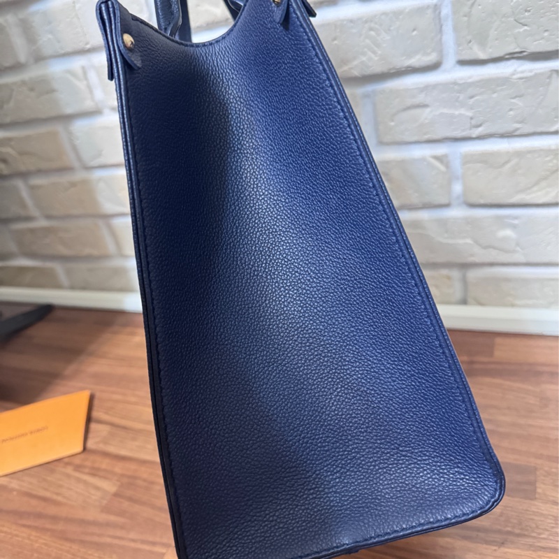 Lv  onthego mm 海軍藍色 台灣購證全配 晶片款-6
