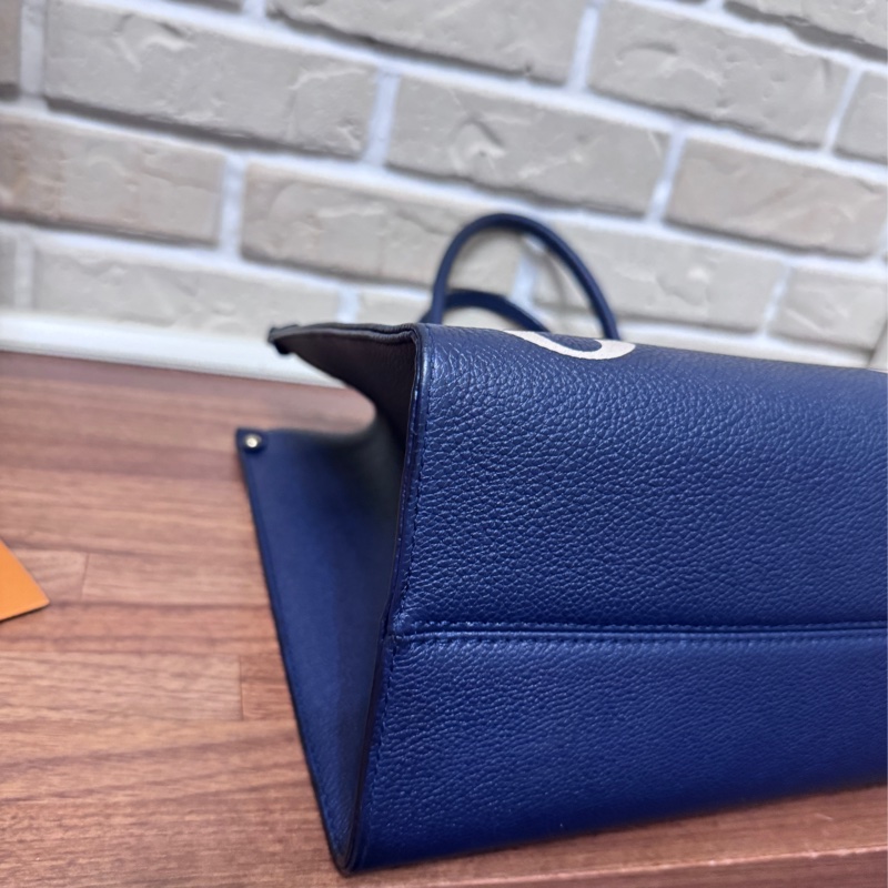 Lv  onthego mm 海軍藍色 台灣購證全配 晶片款-9