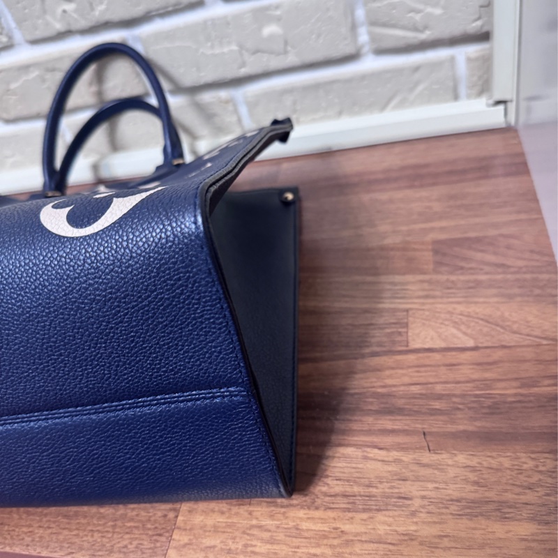 Lv  onthego mm 海軍藍色 台灣購證全配 晶片款-10