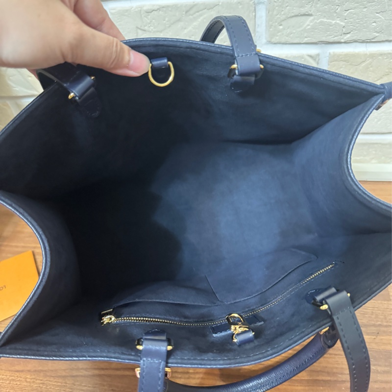 Lv  onthego mm 海軍藍色 台灣購證全配 晶片款-18