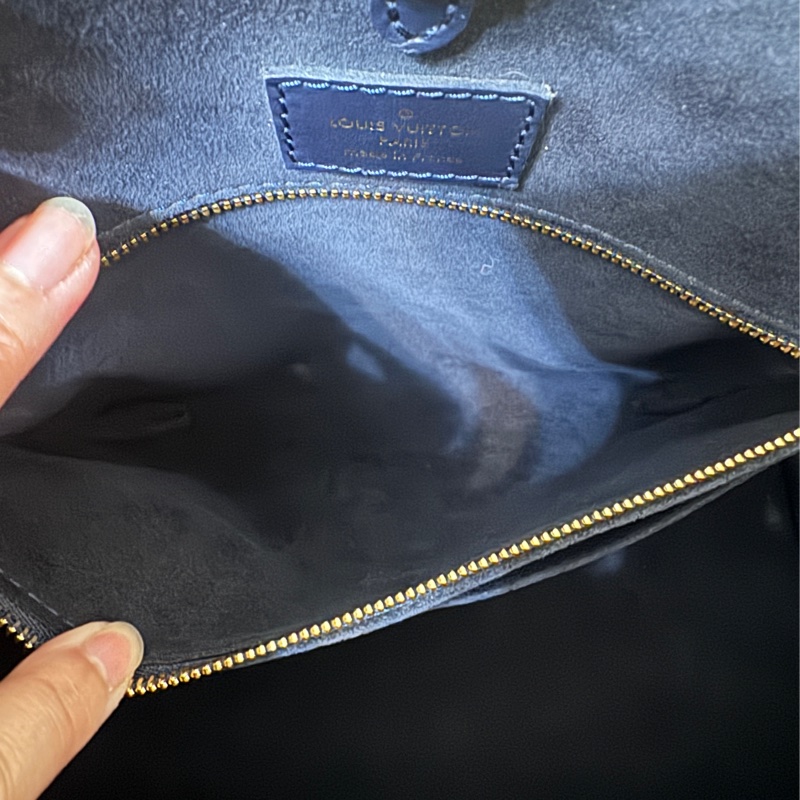 Lv  onthego mm 海軍藍色 台灣購證全配 晶片款-21