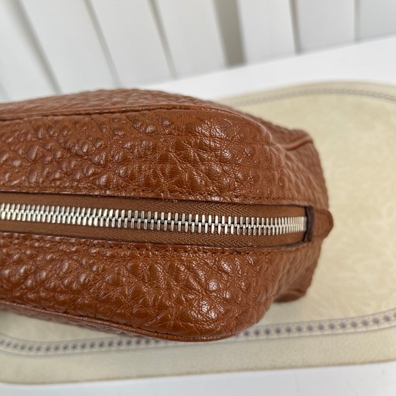 HERMES愛馬仕  棕色拉鍊手拿包洗漱包化妝包 容量大 方便攜帶 皮革柔軟-17