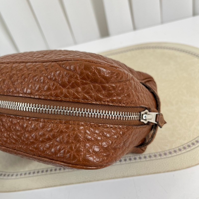 HERMES愛馬仕  棕色拉鍊手拿包洗漱包化妝包 容量大 方便攜帶 皮革柔軟-19