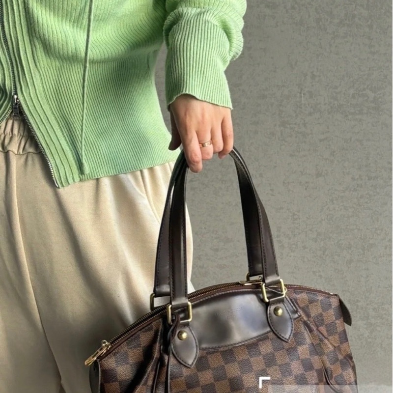 Lv棋盤格小號元寶包-2