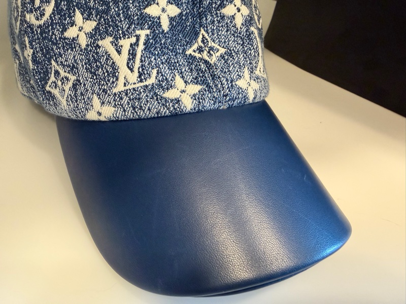 LOUIS VUITTON M77437 Monogram Denim textile Baseball hat jacquard cap-13