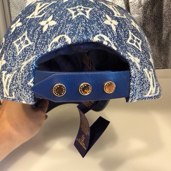 LOUIS VUITTON M77437 Monogram Denim textile Baseball hat jacquard cap-14