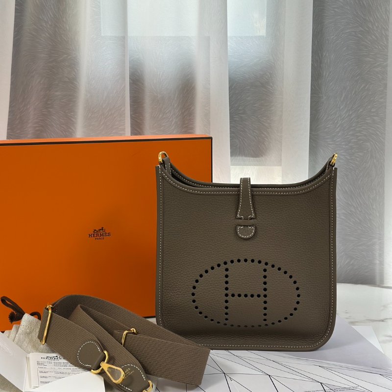 HERMES Evelyne 23 - 灰金 K-9