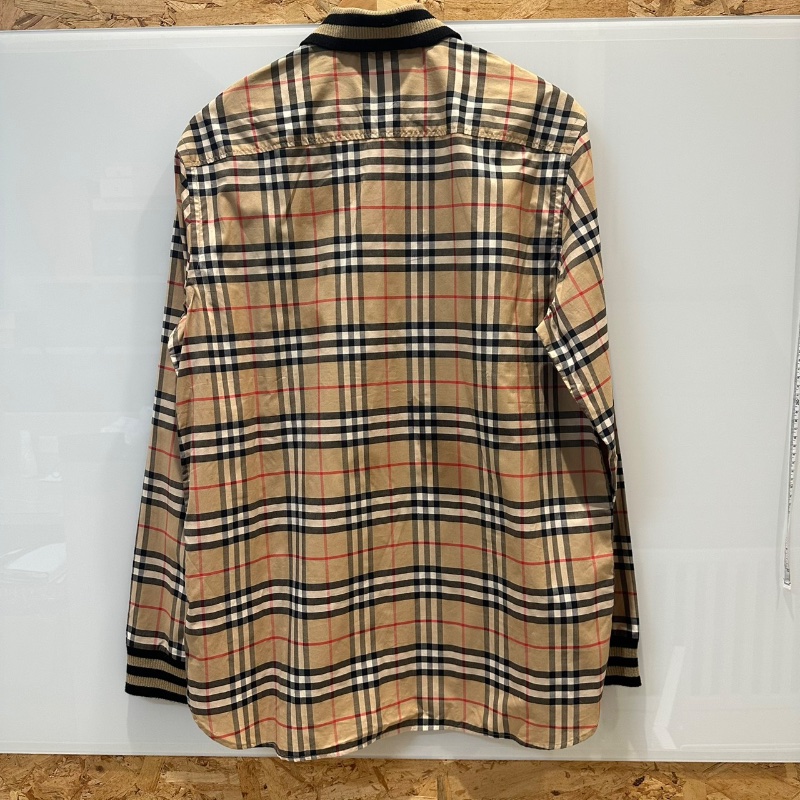 【美收精品】BURBERRY 茶色格紋襯衫 4-739-1