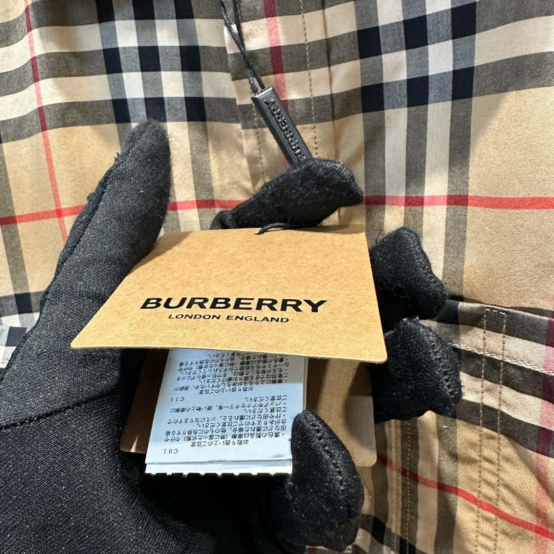 【美收精品】BURBERRY 茶色格紋襯衫 4-739-5