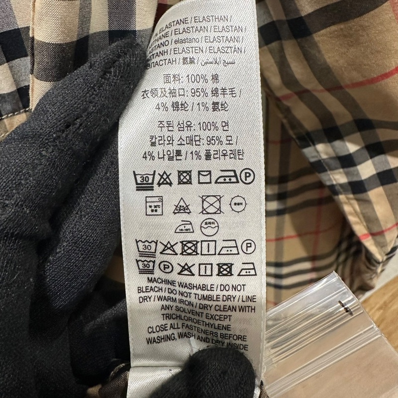 【美收精品】BURBERRY 茶色格紋襯衫 4-739-9