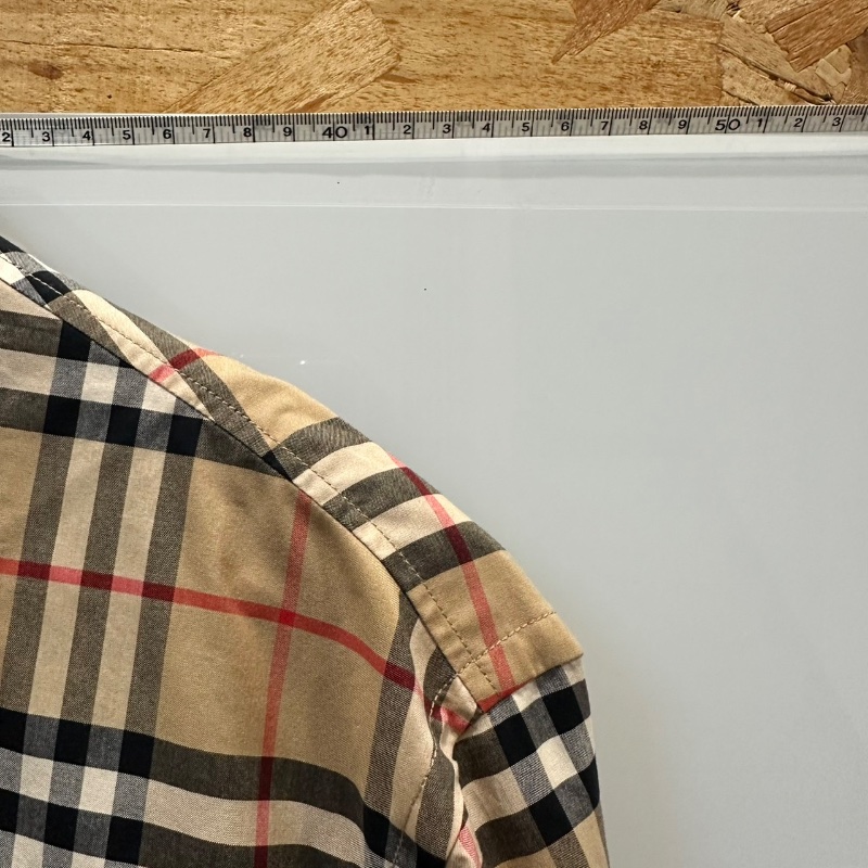 【美收精品】BURBERRY 茶色格紋襯衫 4-739-10