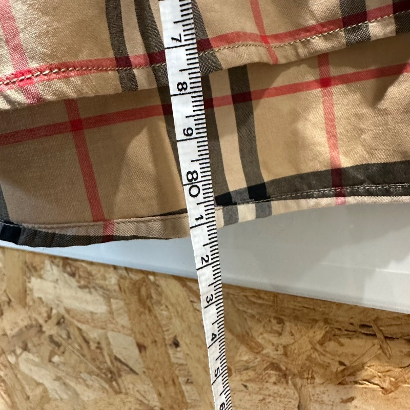 【美收精品】BURBERRY 茶色格紋襯衫 4-739-11