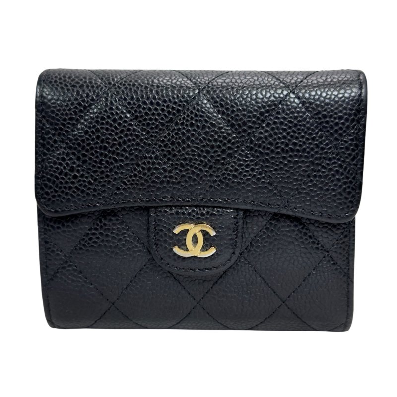 CHANEL CC 荔枝皮 短銀包-3