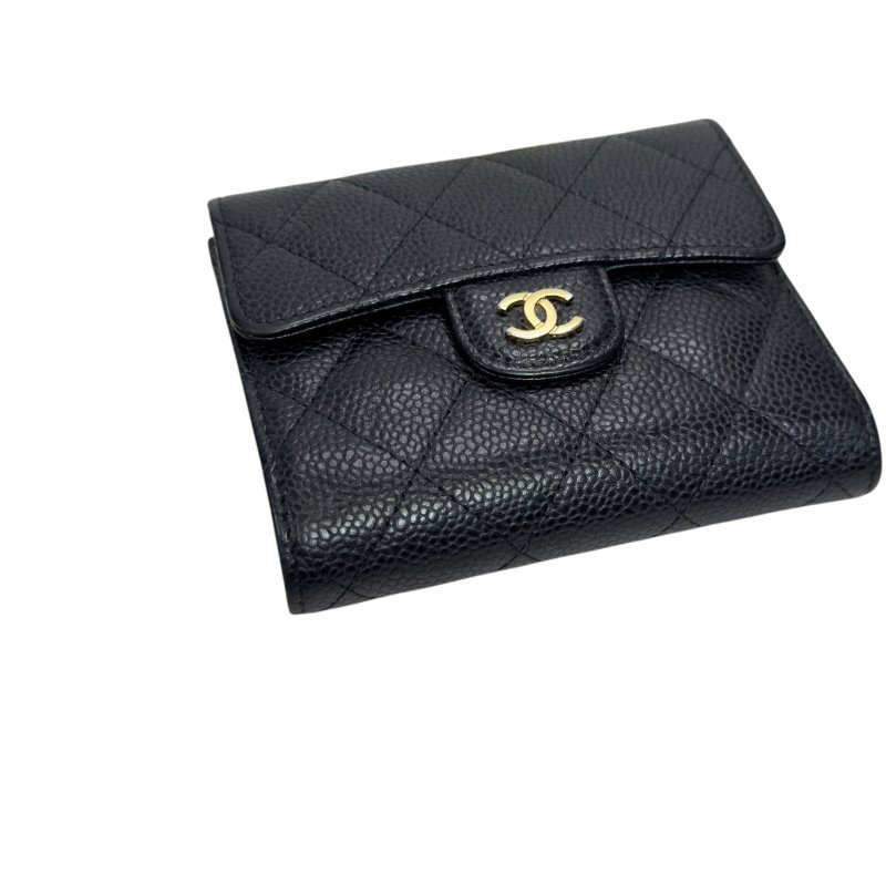 CHANEL CC 荔枝皮 短銀包-8