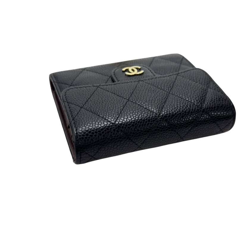 CHANEL CC 荔枝皮 短銀包-10