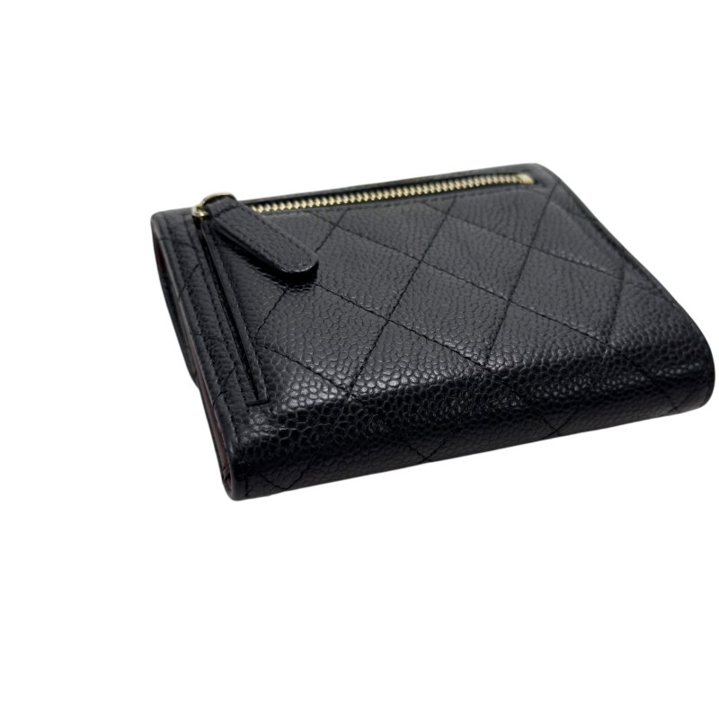 CHANEL CC 荔枝皮 短銀包-12