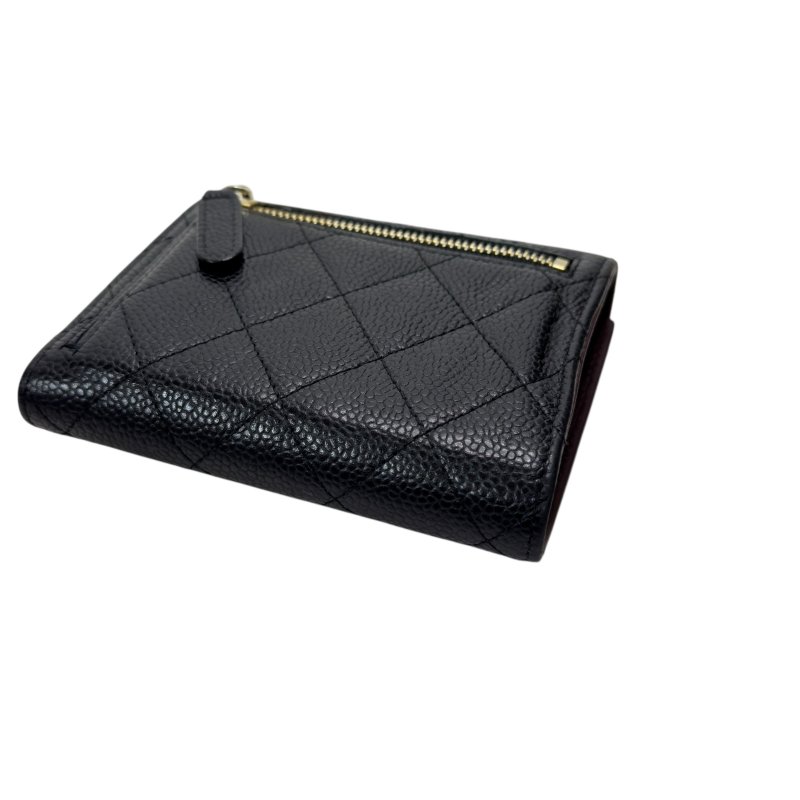 CHANEL CC 荔枝皮 短銀包-13