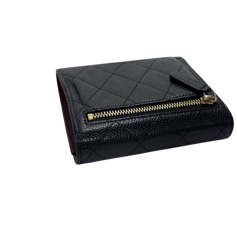 CHANEL CC 荔枝皮 短銀包-14