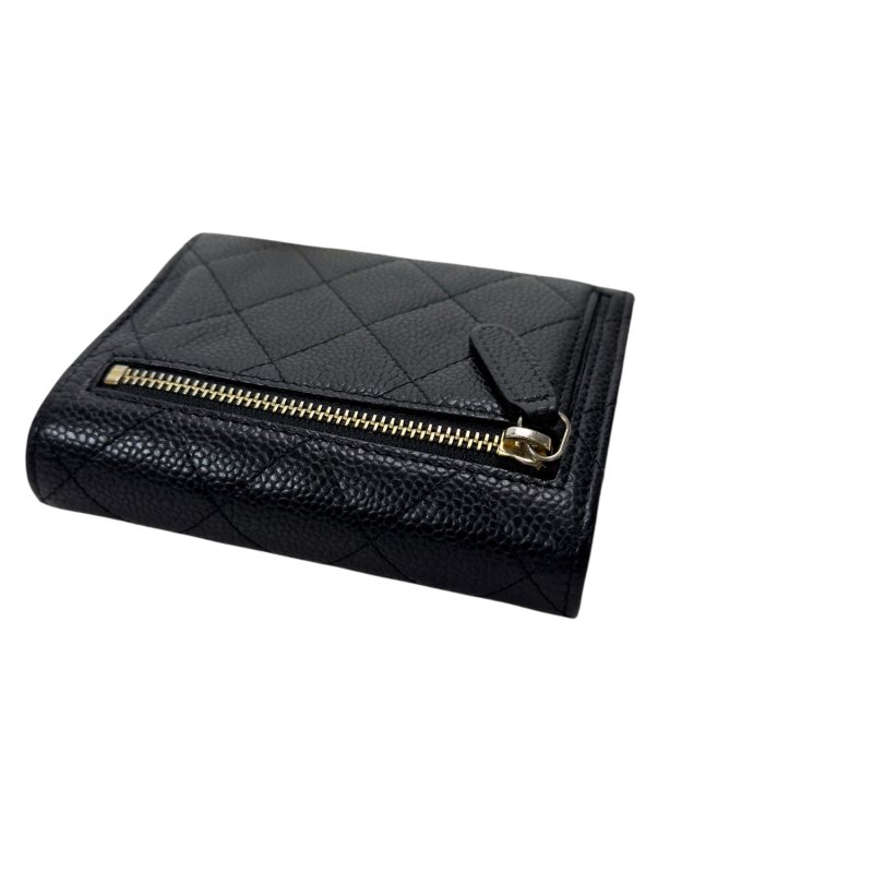 CHANEL CC 荔枝皮 短銀包-15