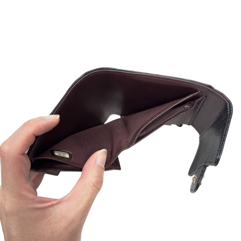 CHANEL CC 荔枝皮 短銀包-22