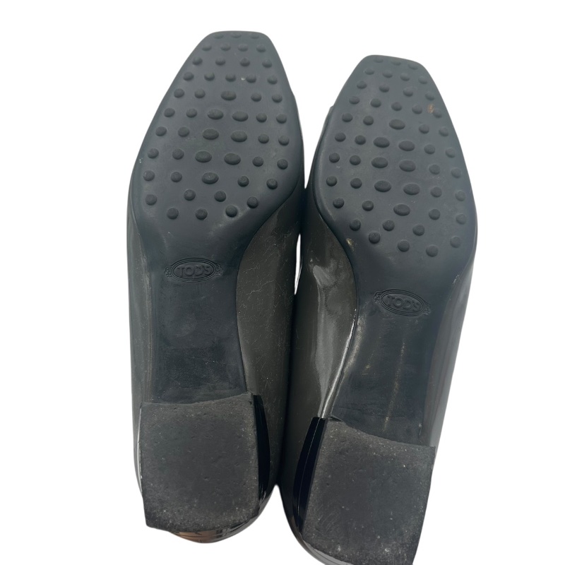 【美收精品】TODS 灰色矽膠平底鞋 4-870-8