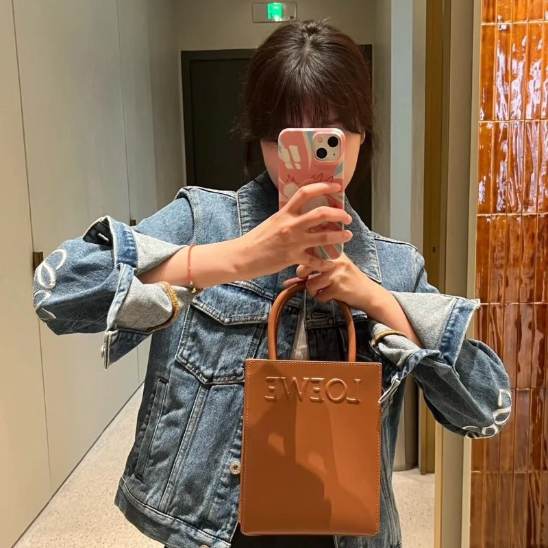 LOEWE Standard A5小牛皮斜背包-9