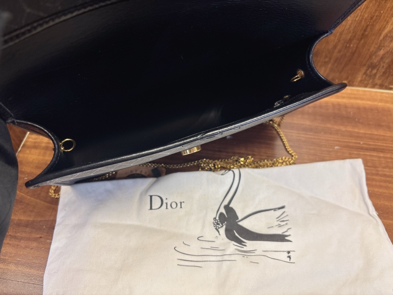 Dior 黑色鏈條手提包-6