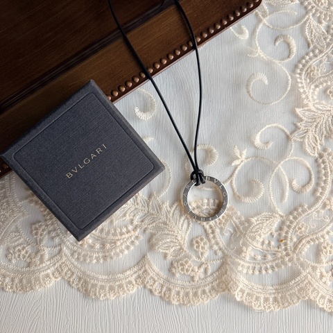 寶格麗 Bvlgari 吊墜 鎖匙圈 絲巾圈 項鏈 純銀 意大利製