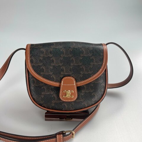 全新品 CELINE  老花馬鞍包