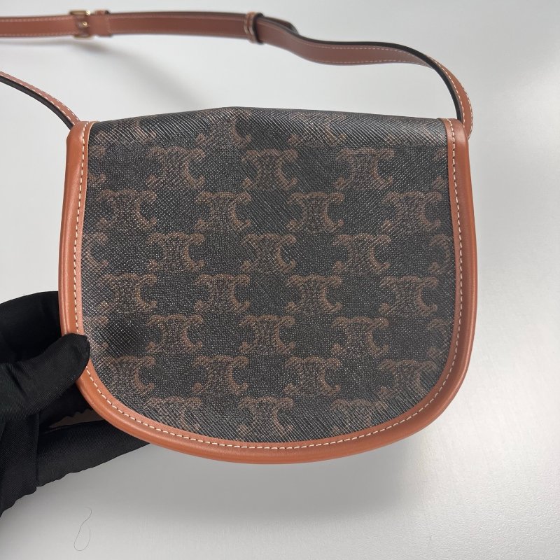 全新品 CELINE  老花馬鞍包-1