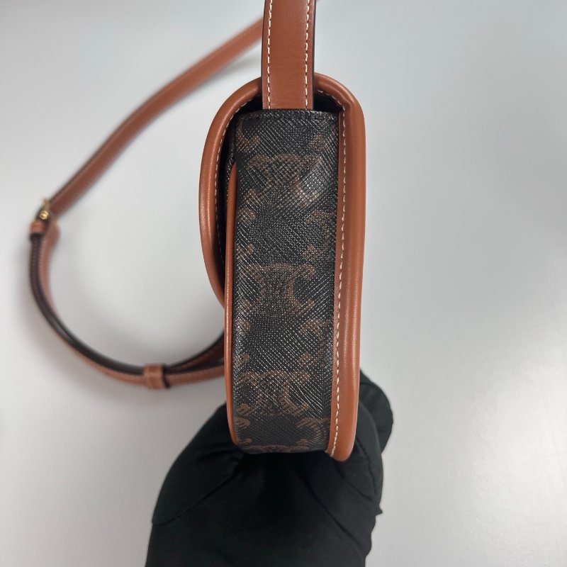 全新品 CELINE  老花馬鞍包-3