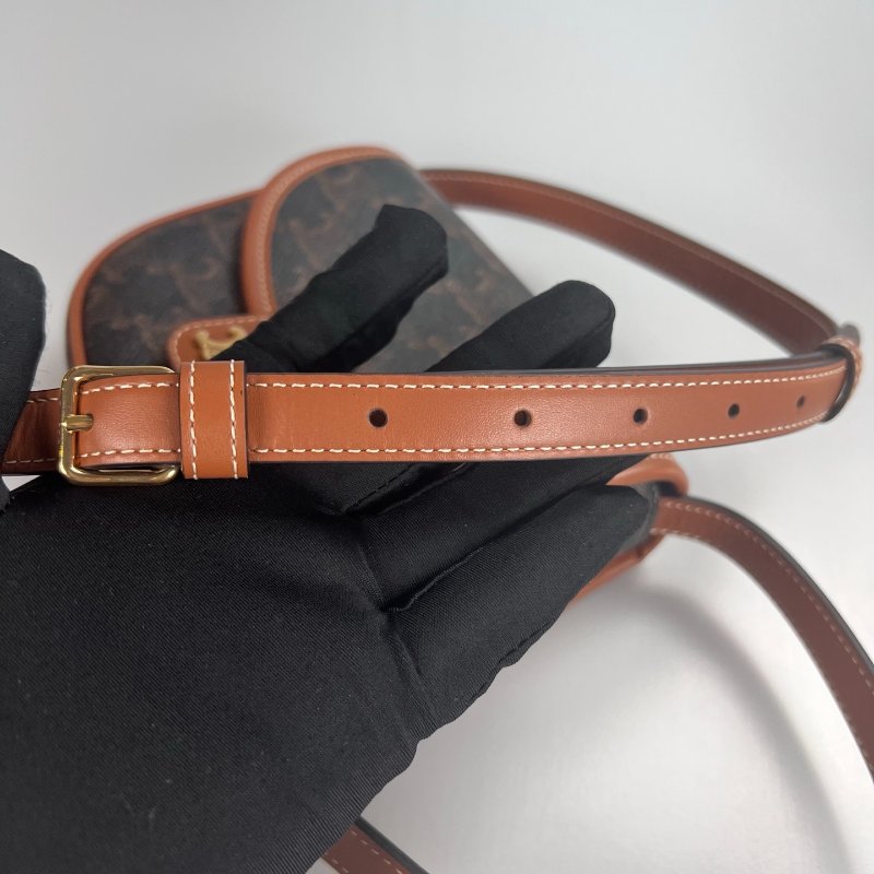 全新品 CELINE  老花馬鞍包-6