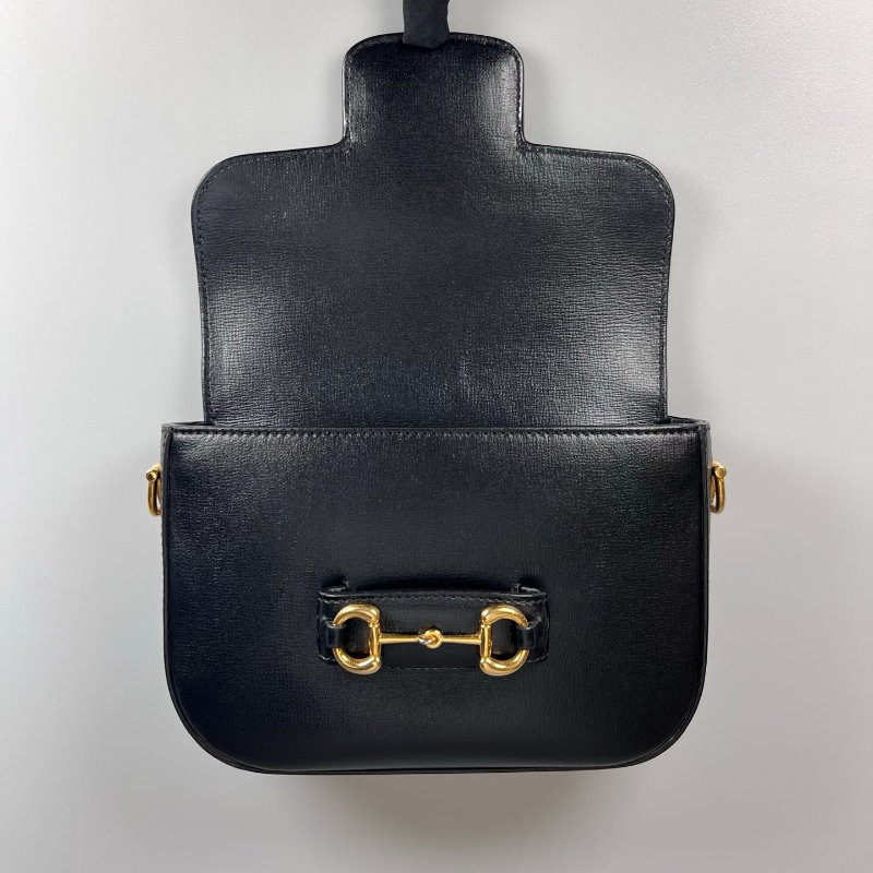 GUCCI 658574 黑牛皮1955側肩包-5