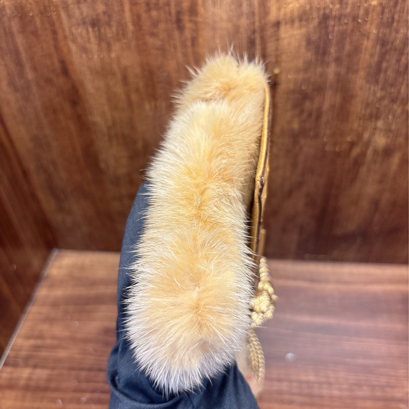 Gucci 鸵鳥皮毛手提包-3