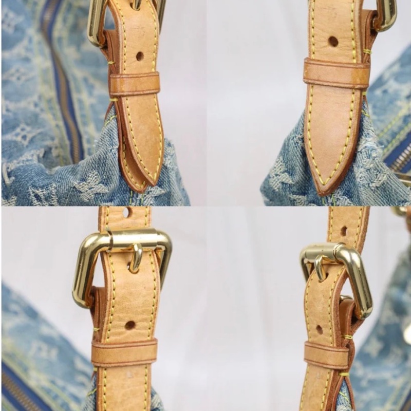 「JL精品代購」中古 LV牛仔丹寧baggy中號-6