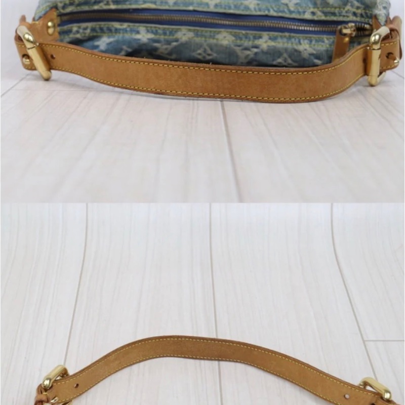 「JL精品代購」中古 LV牛仔丹寧baggy中號-7